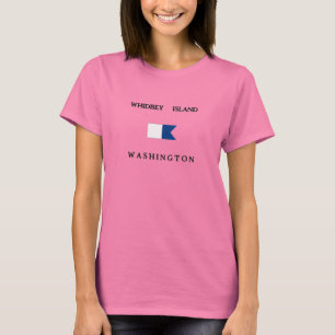 Camiseta Bandera alfa de la zambullida de Washington de la
