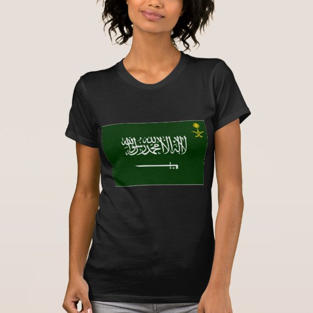 Camiseta Bandera Alt de la Arabia Saudita (Anverso)
