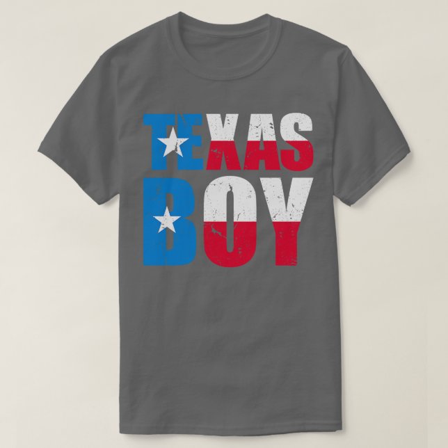 Camiseta Bandera alterada de Texas Boy USA Vintage (Diseño del anverso)