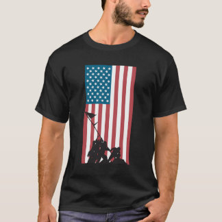 Camiseta Bandera Alzando Sobre Iwo Jima
