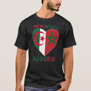 Camiseta Bandera Amar Marruecos Argelia Amo Marruecos Argel