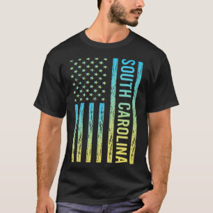 Camiseta Bandera amarilla azul de Sudáfrica