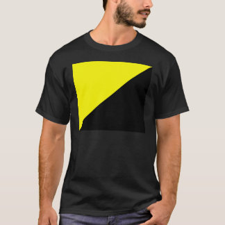 Camiseta Bandera amarilla y negra del capitalismo de