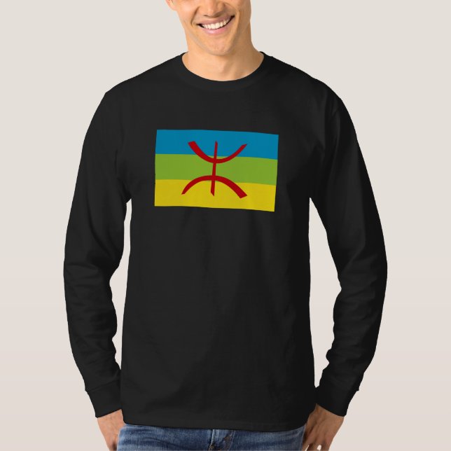 Camiseta Bandera amazigh regalo Bandera bereber Kabyles (Anverso)