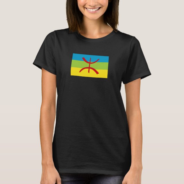 Camiseta Bandera amazigh regalo Bandera bereber Kabyles (Anverso)