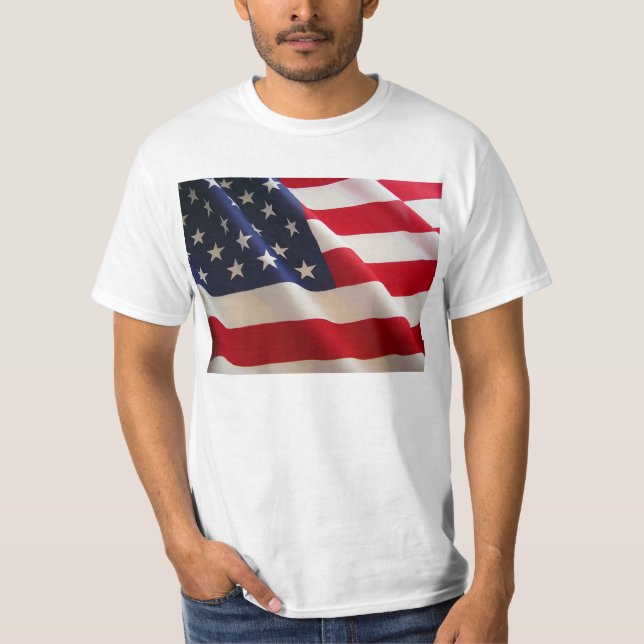Camiseta Bandera Americana (Anverso)