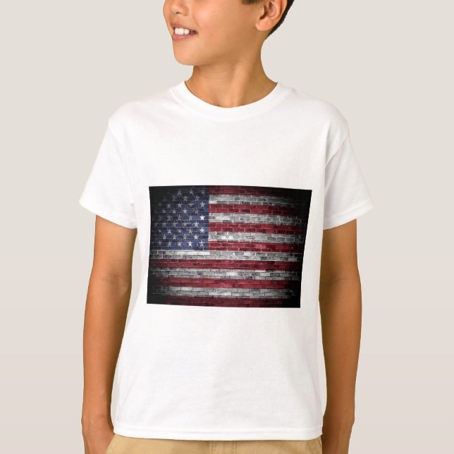 Camiseta Bandera americana (Anverso)