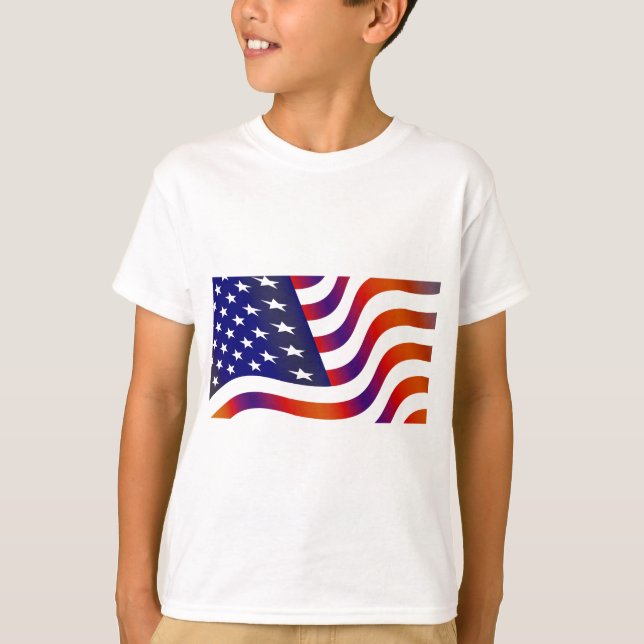 Camiseta Bandera Americana (Anverso)