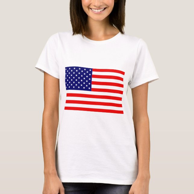 Camiseta Bandera americana (Anverso)