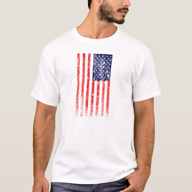 Camiseta Bandera americana (Anverso)