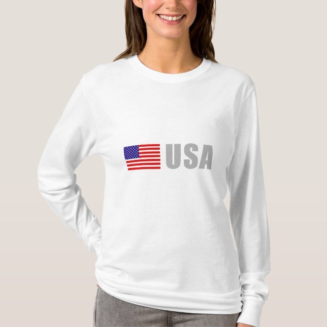 Camiseta Bandera americana (Anverso)