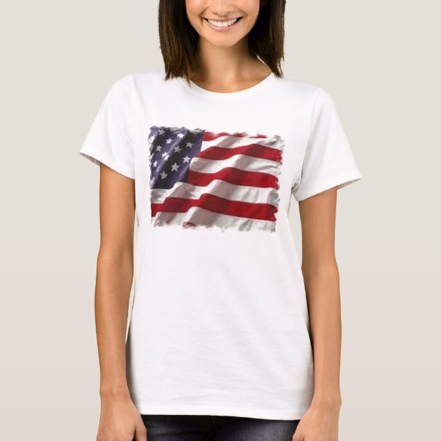 Camiseta Bandera americana (Anverso)