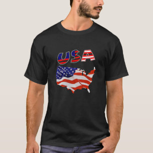 Camiseta bandera americana