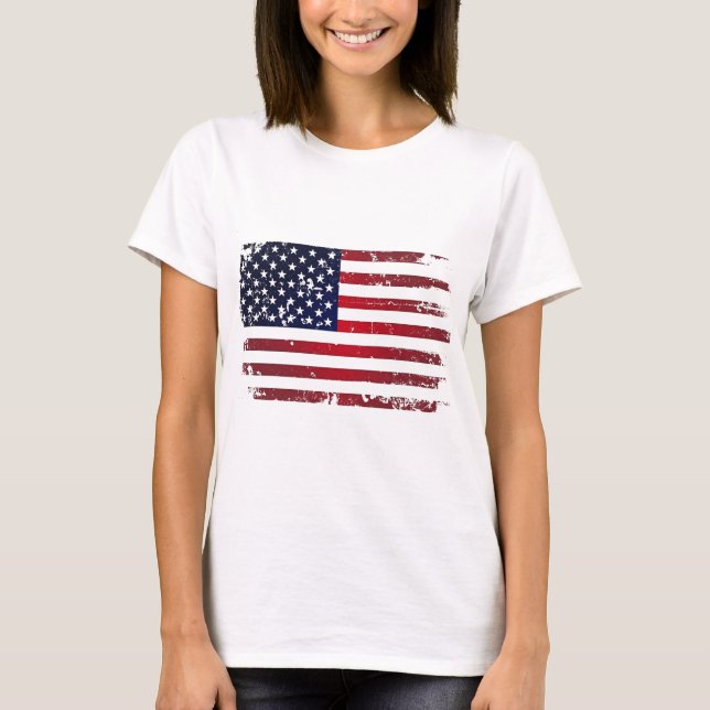 Camiseta Bandera americana (Anverso)