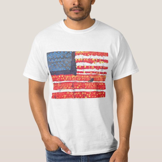 Camiseta Bandera americana (Anverso)
