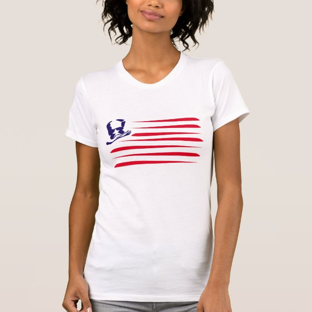 Camiseta Bandera americana (Anverso)
