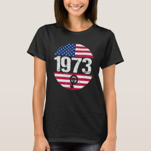 Camiseta Bandera Americana 1973 Proteger el feminismo a fav