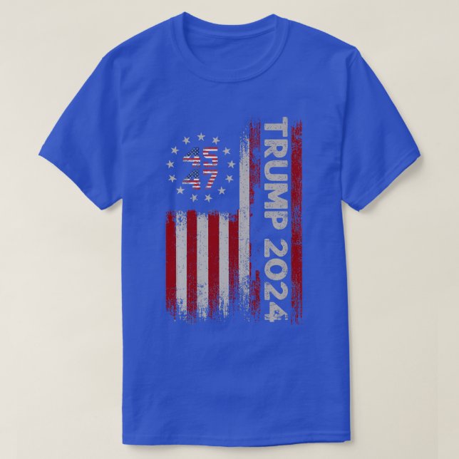 Camiseta Bandera Americana 2024 45 47 Sudadera (Diseño del anverso)