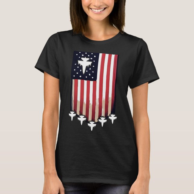 Camiseta Bandera Americana 4 de Julio-65079 (Anverso)