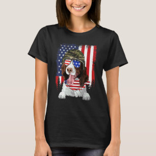 Camiseta Bandera Americana 4 De Julio English Springer Span