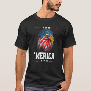 Camiseta Bandera Americana 4 De Julio 'Estados Unidos Bald 