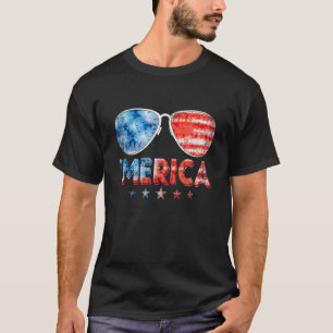Camiseta Bandera Americana 4 De Julio Familia De Gafas De S