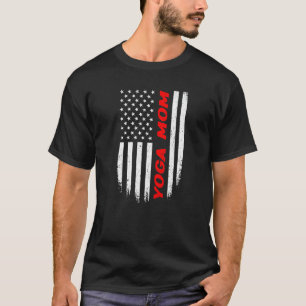 Camiseta Bandera Americana 4 De Julio Mamá Yoga