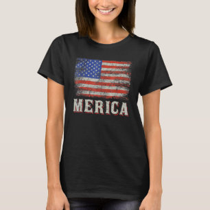 Camiseta Bandera Americana 4 De Julio Retiro De La Vintage 
