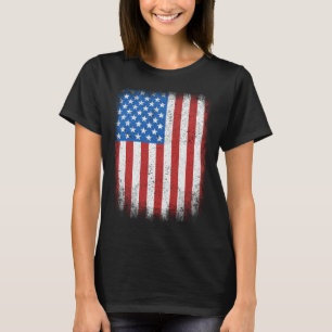 Camiseta Bandera Americana 4 de Julio Usa Patriotic Red Whi