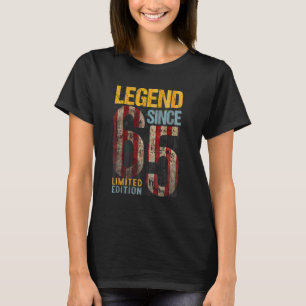 Camiseta Bandera americana 57 años Vintage 1965 57th Happy