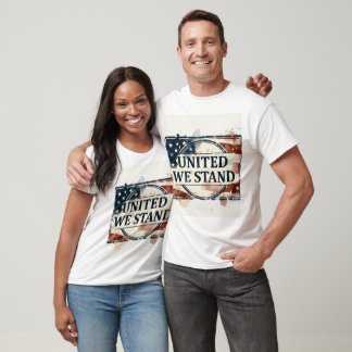 Camiseta Bandera Americana Acuarela Patriótica Unidos Estam