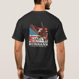 Camiseta Bandera Americana Águila Burbank Patriótico Califo