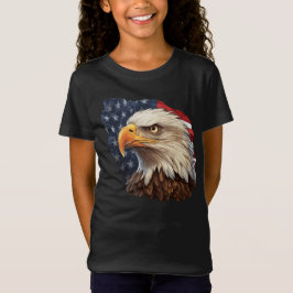 Camiseta Bandera americana águila calva