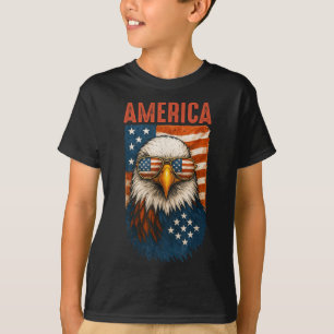 Camiseta Bandera Americana Águila Calva Patriótica 4 De Jul