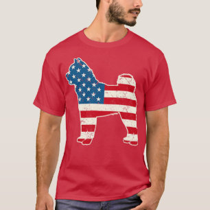 Camiseta Bandera americana Akita 4 de julio para los hombre