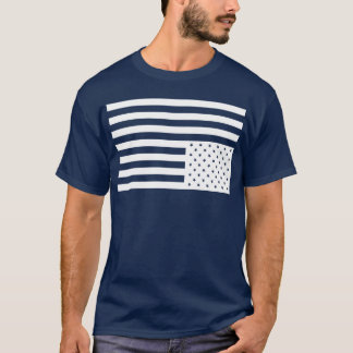 Camiseta Bandera americana al revés en negro