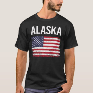Camiseta Bandera Americana Alaska