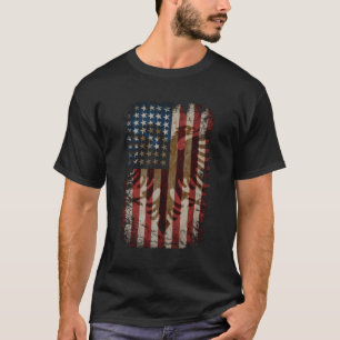 Camiseta Bandera Americana Albanesa Albania Usa Roots Gige 