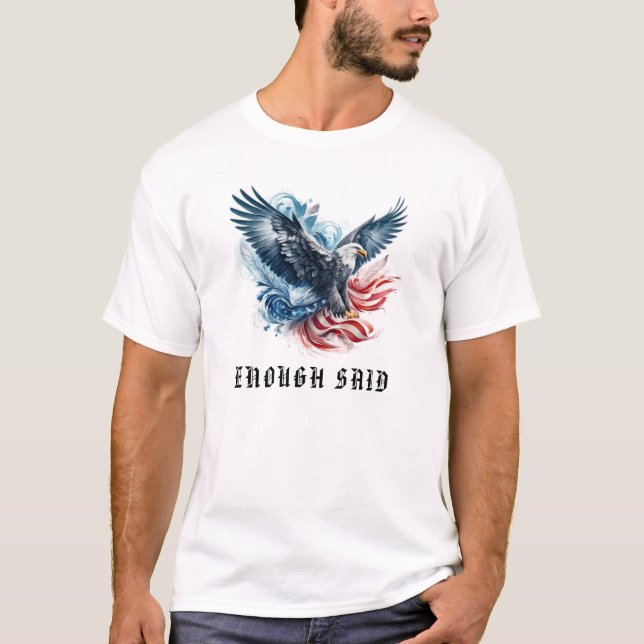 Camiseta *~* Bandera americana AP16 .. EAGLE DE DETALLE DE  (Anverso)