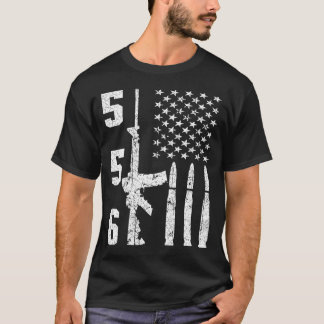 Camiseta Bandera Americana Ar-15 - Ar15 Rifle Sling Gift Gu