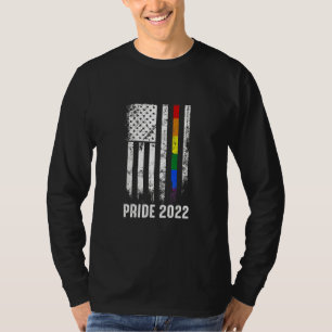 Camiseta Bandera Americana Arcoiris Usa Gay Lgbtq Lgbt Orgu