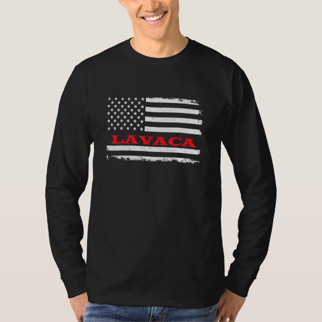 Camiseta Bandera Americana Arkansas Lavaca Usa Sur Patrióti (Anverso)