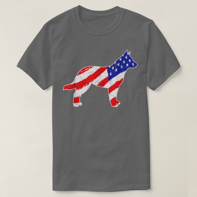 Camiseta Bandera Americana Australiana Ganado Patriótico Pe (Diseño del anverso)