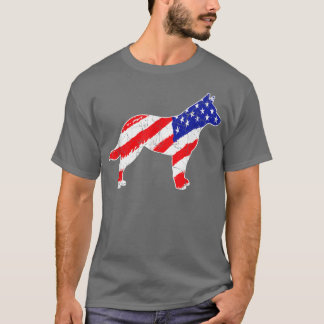 Camiseta Bandera Americana Australiana Ganado Patriótico Pe