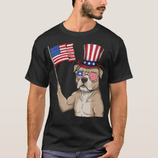 Camiseta Bandera Americana Bandera EEUU Roja Blanca Azul Pa