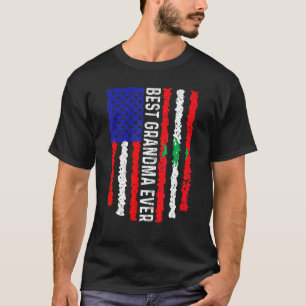 Camiseta Bandera americana Bandera Líbano Mejor Abuela De L