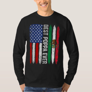 Camiseta Bandera Americana Bandera México Mejor Familia Pop