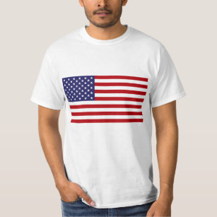 Camiseta Bandera americana - barras y estrellas - vieja