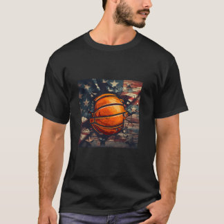 Camiseta Bandera Americana Básquetbol Vestuario de Balonces