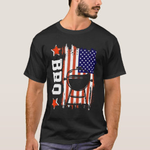 Camiseta Bandera Americana BBQ Amor 4 De Julio